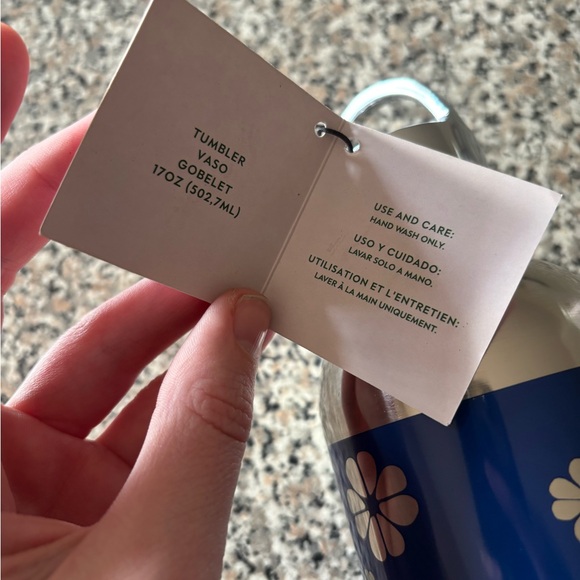 NWT Kate Spade Nolita Blue Floral Tumbler - Picture 4 of 6